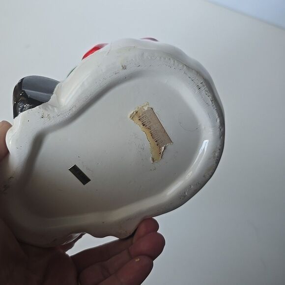 Vtg MCM Christmas Santa With Toy Bag~ Ceramic Planter~ Ron Gordon Designs~taiwan - Picture 5 of 7